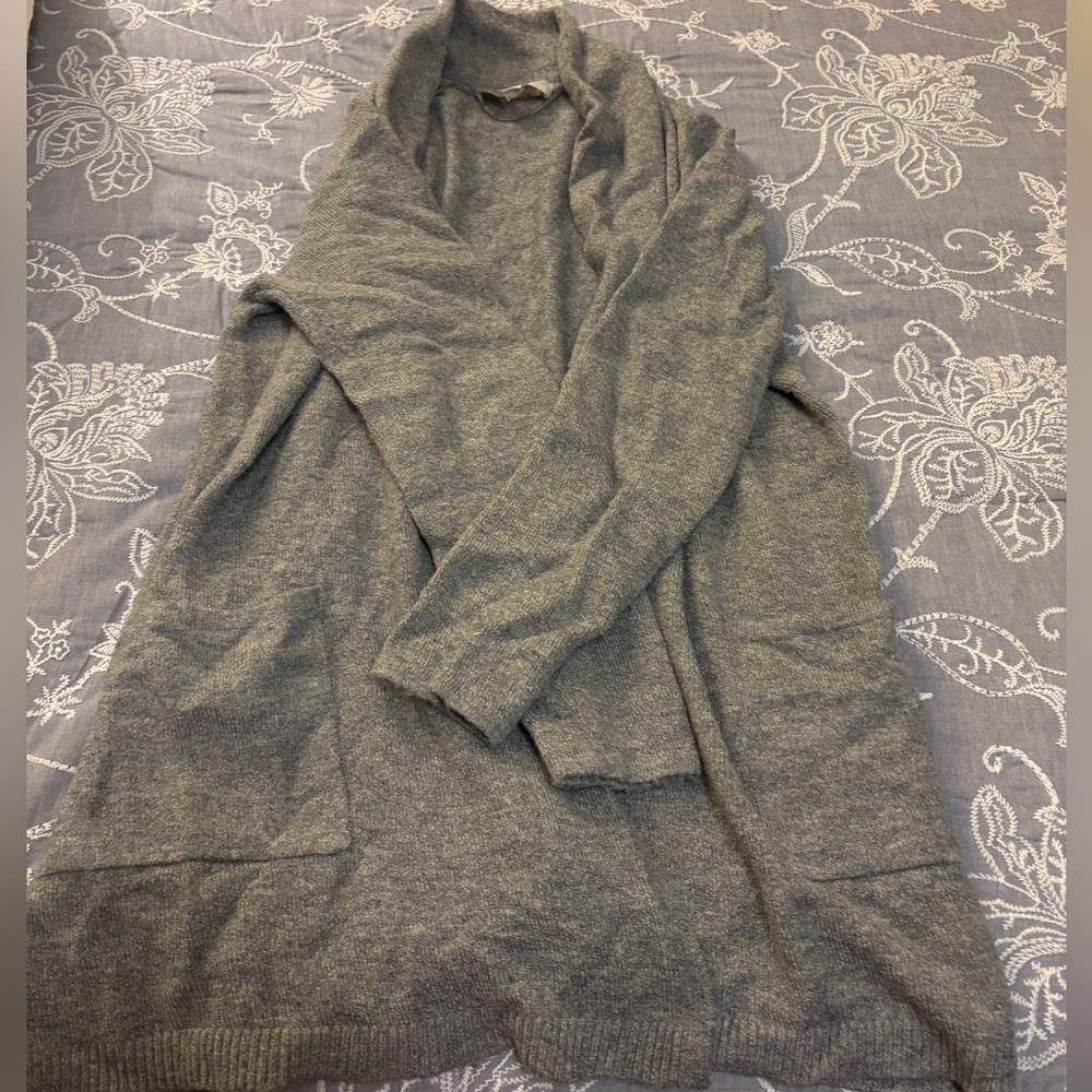 LOFT Gray Women's Cardigan Sweater